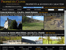 Tablet Screenshot of chateaux-a-vendre-clovis.com